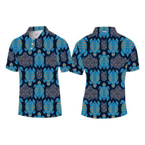 Birdie Golf Shirt Male - Ambatik Series#7