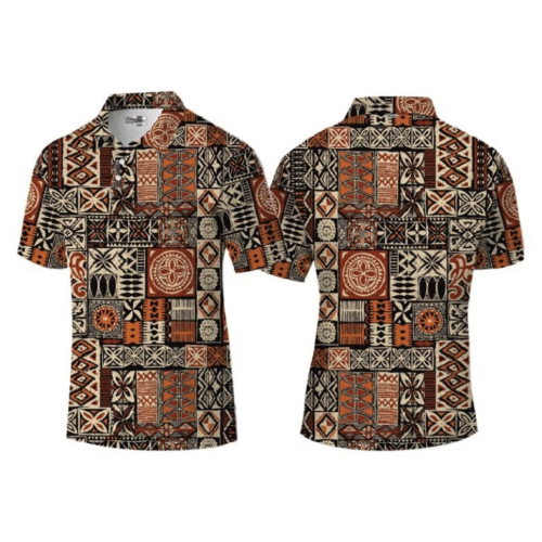 Birdie Golf Shirt Male - Ambatik Series#6