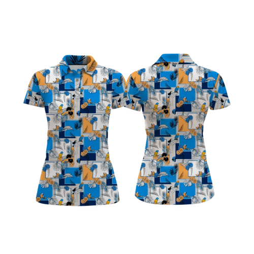 Birdie  Golf Shirt Female – Spaldies Series Bluebell