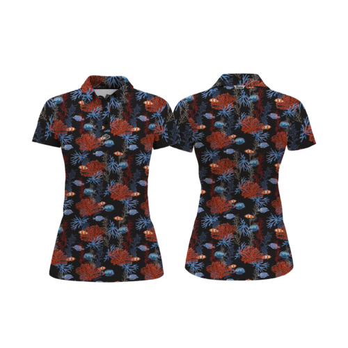 Birdie  Golf Shirt Female – Spaldies Series Deep Sea