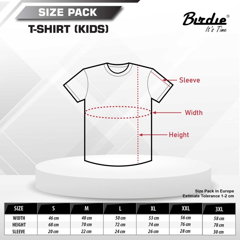 Size Chart Birdie Indonesia