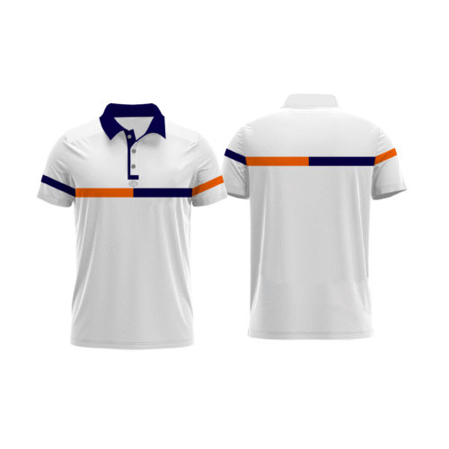 Birdie Golf Shirt Male - CS92 Navy orange