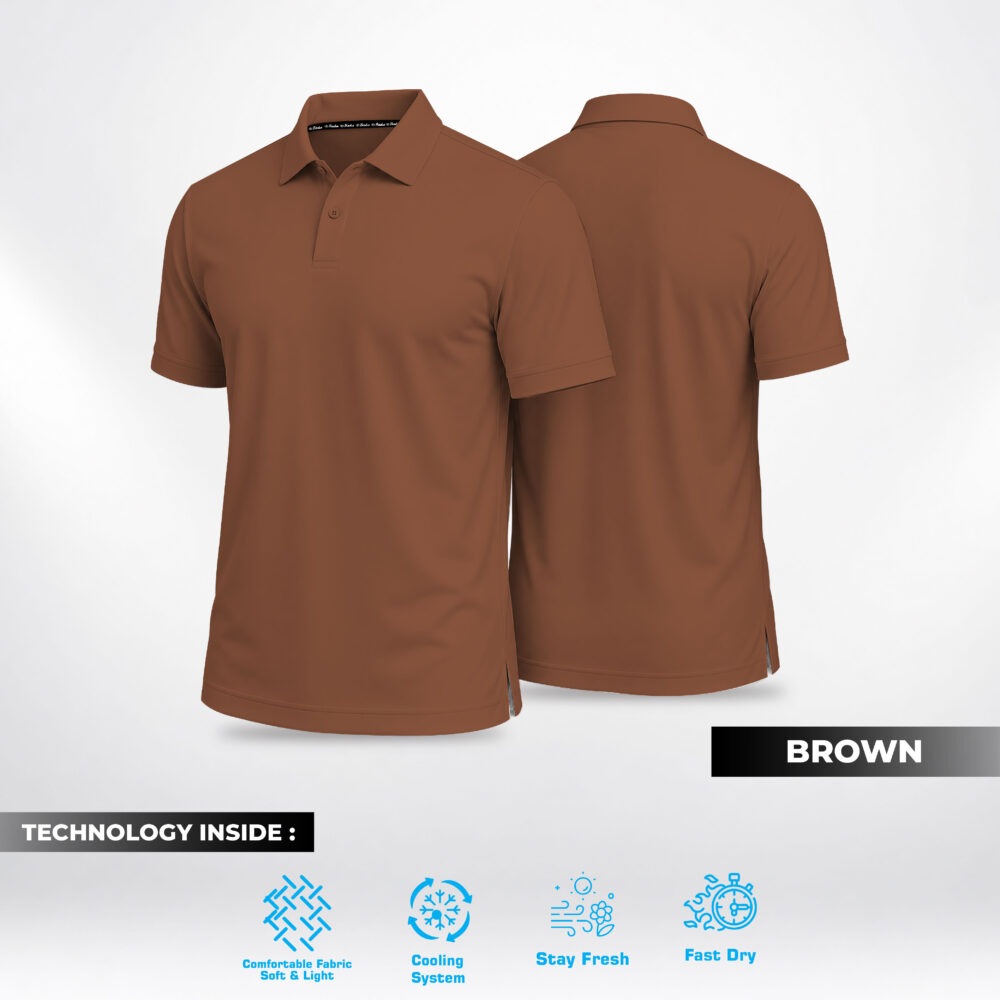 Birdie Basico Polo - Brown