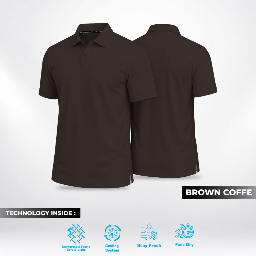 Birdie Basico Polo - Brown Coffe