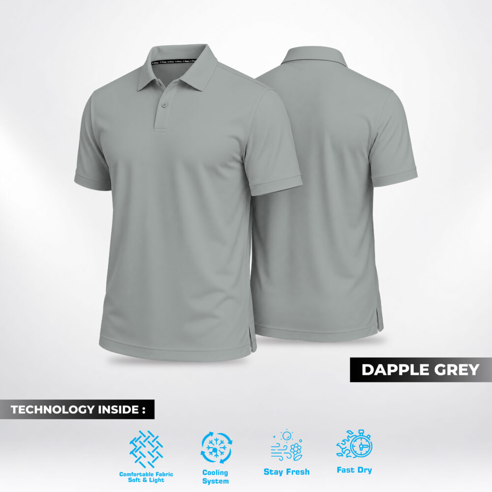 Birdie Basico Polo - Dapple Grey