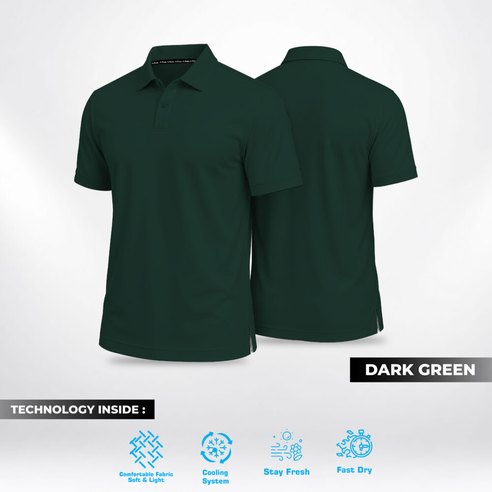 Birdie Basico Polo - Dark Green