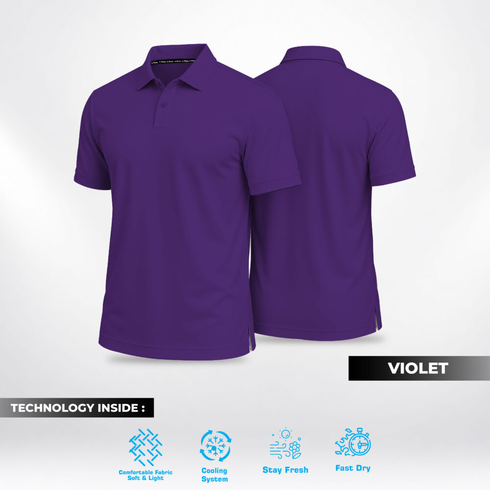Birdie Basico Polo - Violet