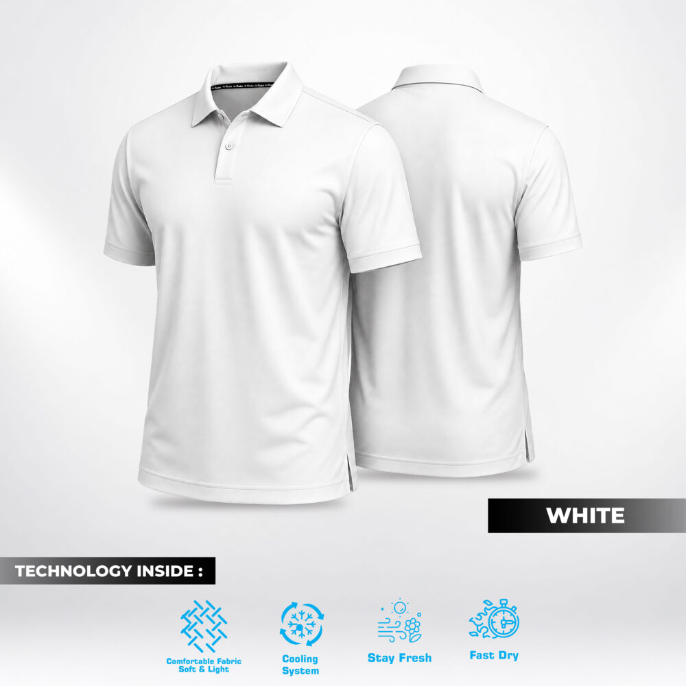 Birdie Basico Polo - White