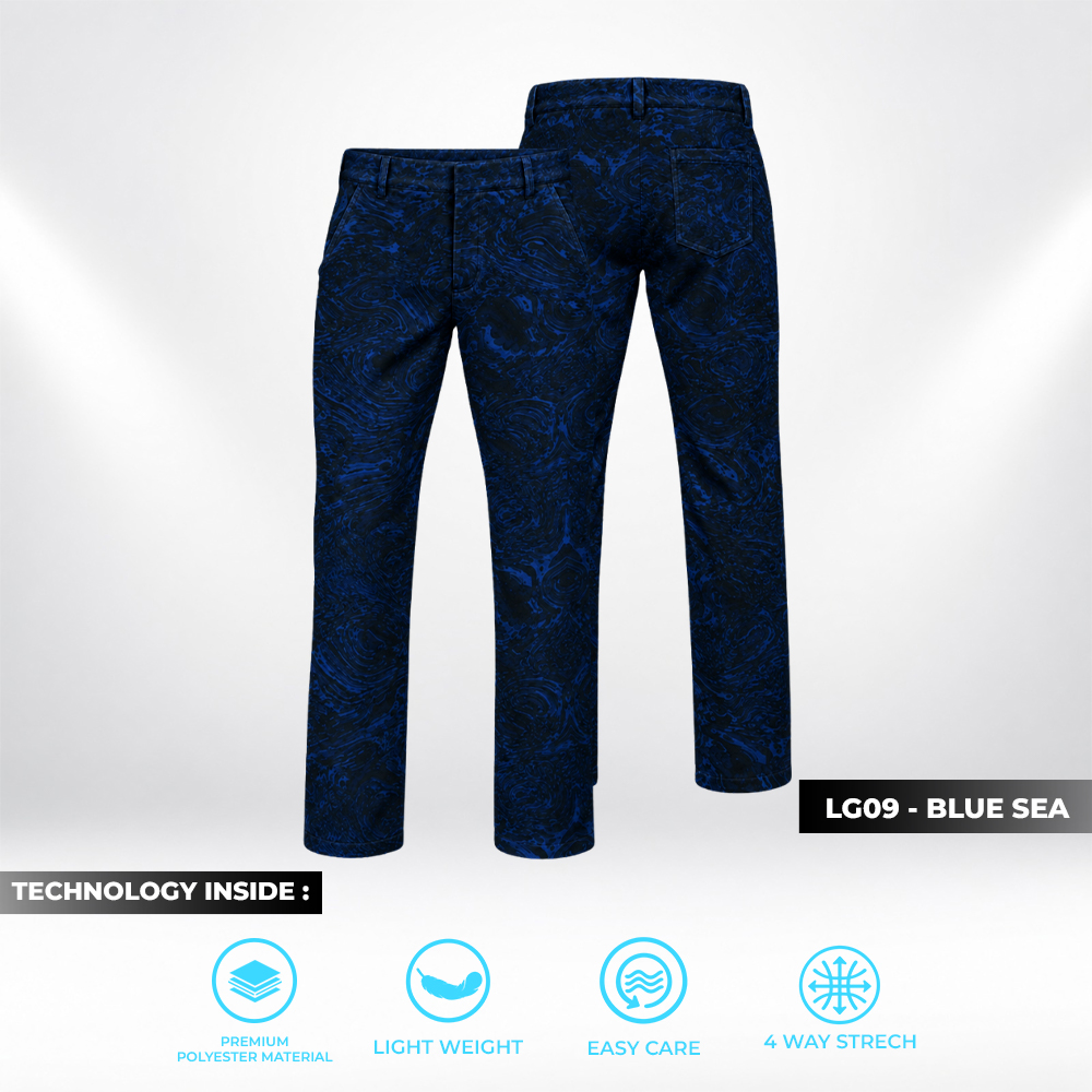 Birdie Golf Pants - LG09 Blue Sea