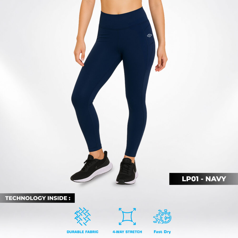 Birdie Leggings Premium Comfortable - Navy