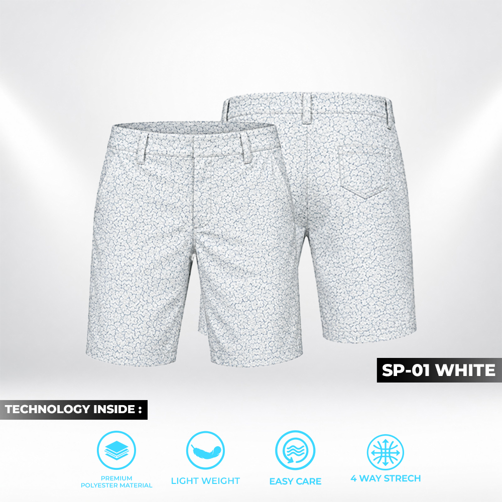 Birdie Golf Short Pants - SP01 White